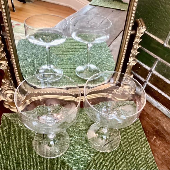 Anthropologie Morgan  Coupe glasses -set of 4 NIB - Picture 6 of 9